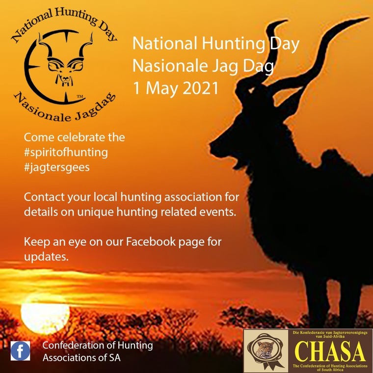Nasionale Jagdag 1 Mei 2021 / National Hunting Day 1 May 2021 